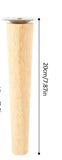 NNEOBA Versatile 4-Piece Wood Legs Set - 20cm Straight