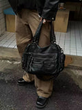 NNEOBA Vintage Black Crossbody Handbag