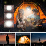 NNEOBA Portable Camping Fan with LED Lantern