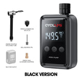 NNEOBA 150PSI Mini Electric Bike Air Pump Portable Rechargeable Tire Inflator Black