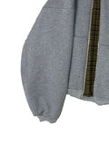 NNEOBA Reversible Plaid-Lined Oversized Hoodie