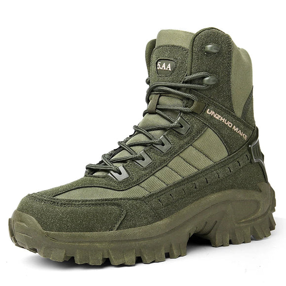 NNEOBA Mens Tactical Desert Combat Ankle Work Boots (Green)