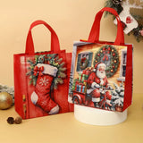 4pcs Christmas Non-Woven Santa Claus Gift Bags Set
