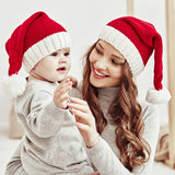 Kids’ Christmas Knitted Beanie Hat with Cute Pom Pom