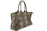 Leopard Print Canvas Tote Bag