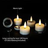 Flameless LED Tea Light Candles Set
