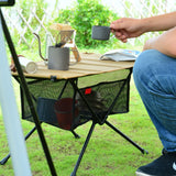 NNEOBA Folding Table with Portable Storage Net