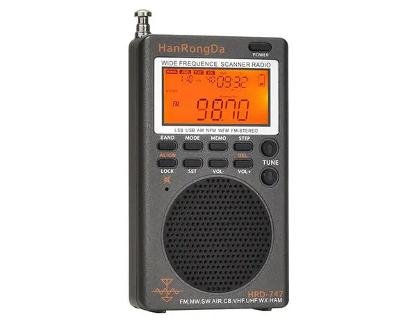 NNEOBA Full-Band Mini Digital Stereo Radio Black