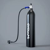 NNEOBA Aluminum Alloy 1.3L Tire Booster High-Pressure Air Tank with Valve Black