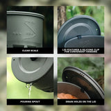 NNEOBA Ultralight Heat Exchanger Pot Camping Cookware Grey