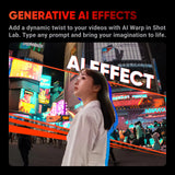 NNEOBA 4K Action Camera Sensor Dual Stabilization Black