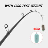NNEOBA Inshore Spinning Fishing Rod Long Casting Carbon Rod Black
