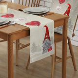NNEOBA Christmas Snowflakes Linen Table Runner - Festive Dresser Scarf