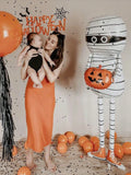 1PC Halloween Mummy Pumpkin Balloon – Spooky Party Decoration for Trick or Treat, Home & Halloween Events
