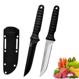 NNEOBA 2-Piece Fruit Utility Knife Set Black