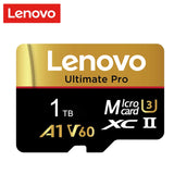 Lenovo 1TB MicroSD Memory Card with SD Adapter – Class 10 UHS-II A1 V60 TF Flash Card