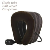 NNEOBA Inflatable Neck Stretcher Air Cervical Traction Device Brown