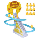 NNEOBA 9PCS Electric Duck Climbing Stairs Toy