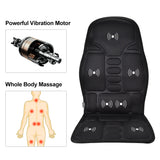 NNEOBA Heated Vibrating Chair Massager Pad for Neck & Back