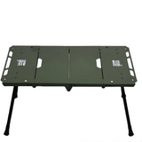 NNEOBA Lightweight Folding Camping Table with Side Furnace Rack Green