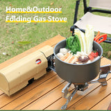 NNEOBA Camping Cassette Gas Stove 2600W Burner with Electronic Ignition Khaki