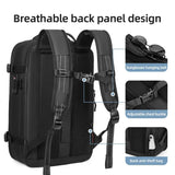 NNEOBA Expandable Laptop Backpack Black