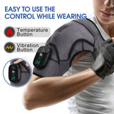 NNEOBA Electric Heated Shoulder Support Wrap with Adjustable Compression
