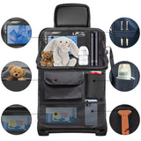 NNEOBA 2Pcs Car Seat Back Storage Bag Multi-Pocket Backseat Organizer Black