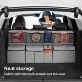 NNEOBA 9-Pocket Car Seat Back Organizer Wear-Resistant Oxford Cloth Gray