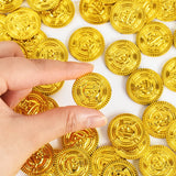 200-Piece Pirate Gold – 2.5 cm Plastic Fake Treasure Coins
