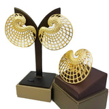 NNEOBA 18K Gold Plated Earrings and Ring Set (Model 2)