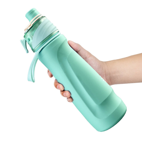 NNEOBA 750ML Spray Water Bottle Green