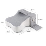 NNEOBA Orthopedic Memory Foam Leg Pillow with Adjustable Strap Grey
