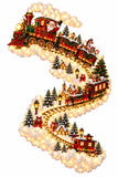 Christmas Magic Trail Wall Light Warm White LED Santa on train