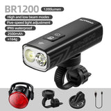 NNEOBA Bicycle Headlight with Taillight Black