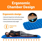 NNEOBA Inflatable Camping Mattress with Air Bag Blue