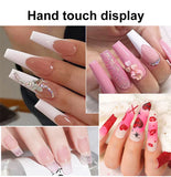 NNETM UV LED Nail Drill Kit Acrylic Nail Tips and drill Tools - Complete Manicure and Pedicure Set for Beginners