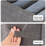 NNEOBA 5PCS Gray 9-Grids Closet Clothes Organizer Storage Box Cabinet Drawers Set - 44x25x22cm