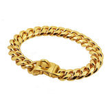 Stainless Steel Cuban Link Dog Collar – Heavy-Duty Metal Pet Chain for Dogs