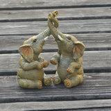 NNEOBA Adorable Elephant Couple Figurine