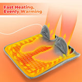 Electric Heated Foot Warming Mat – Soft Plush Washable Foot Heater
