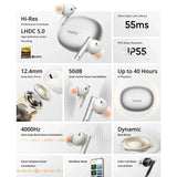 NNEOBA Wireless Bluetooth Earbuds with Active Noise Cancellation