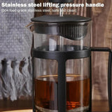NNEOBA 600ML Stainless Steel Coffee & Tea Brewer with Built in Filter & Handle Black