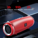 NNEOBA Bluetooth Speaker Mini Subwoofer Red