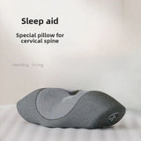 NNEOBA Wireless Cervical Massage Pillow Memory Foam Neck Support Grey