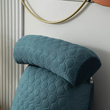NNEOBA Bed Reading Pillow with Arms Backrest Cushion with Neck Support Blue