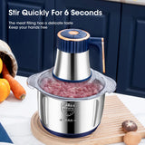NNEOBA 5L Electric Meat Grinder & Food Processor (Stainless Steel)