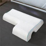 NNEOBA Orthopedic Memory Foam Side Sleeper Pillow Cervical Support White