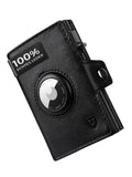 NNEOBA Men’s Blocker Wallet - Genuine Leather Wallet with Coin Pocket, Black