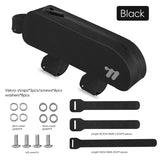 NNEOBA Waterproof Aerodynamic Top Tube Bike Bag TPU Frame Bag Black